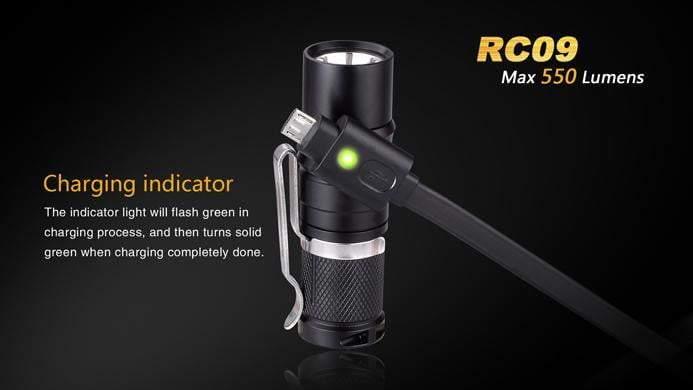 Fenix RC09 - 550 Lumens Rechargeable Site Officiel FENIX® - Votre boutique en ligne Fenix®