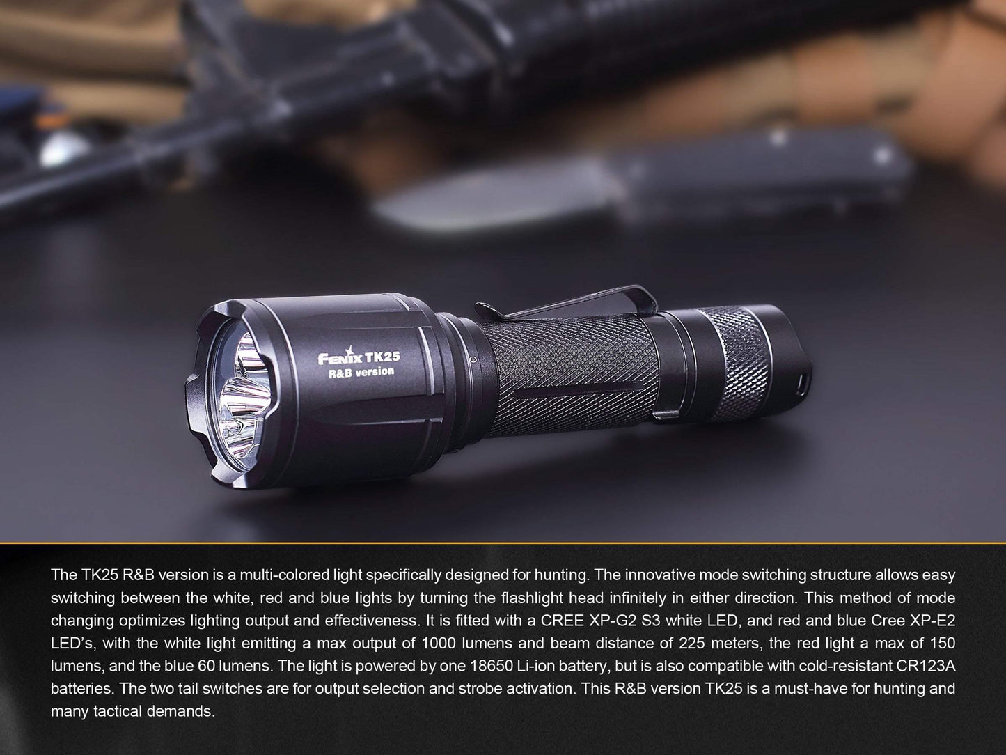 Fenix TK25 R&B - 1000 Lumens Site Officiel FENIX® - Votre boutique en ligne Fenix®