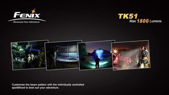 Fenix TK51 - 1800 LUMENS Site Officiel FENIX® - Votre boutique en ligne Fenix®