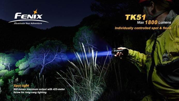 Fenix TK51 - 1800 LUMENS Site Officiel FENIX® - Votre boutique en ligne Fenix®