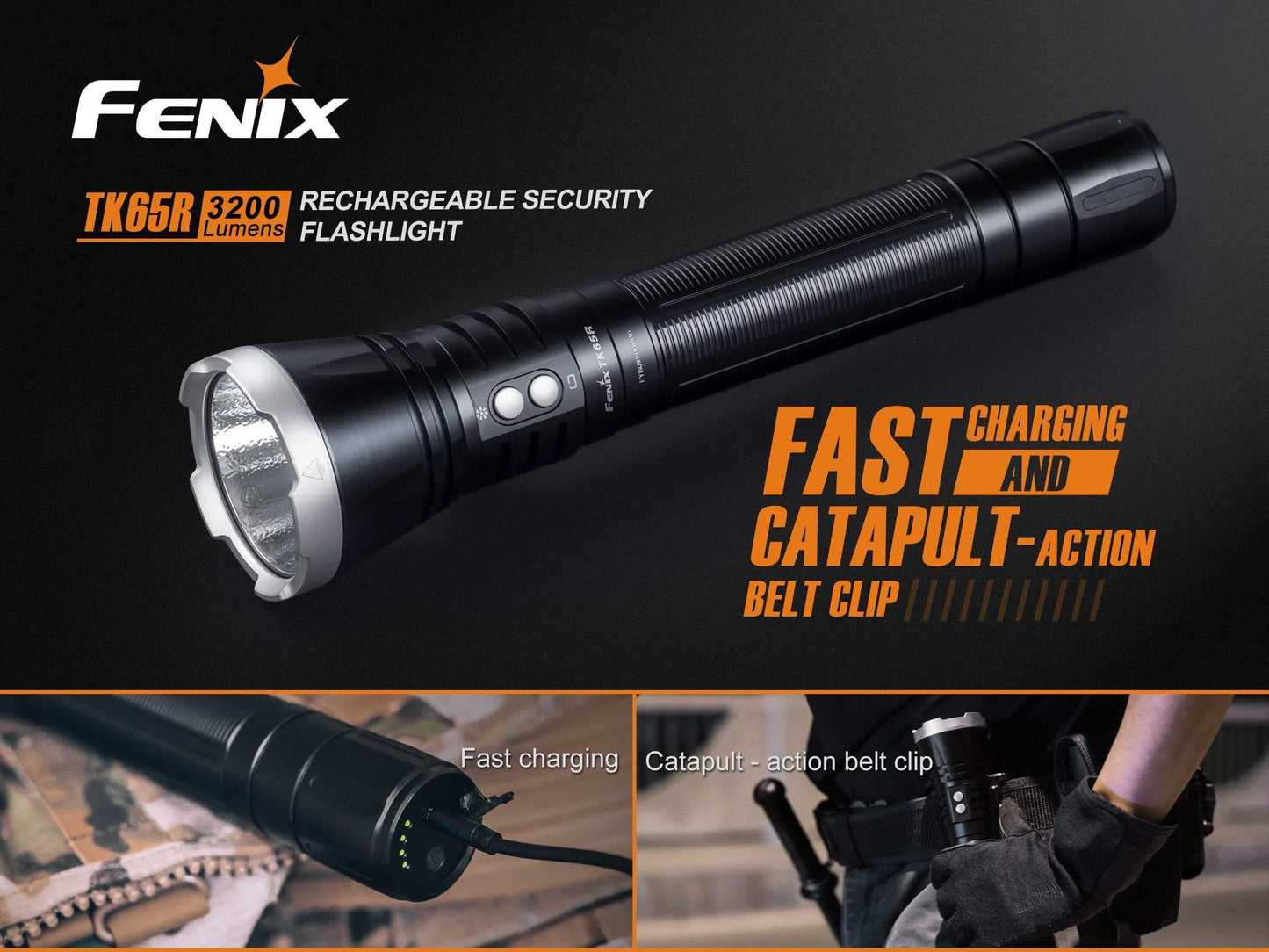 Fenix TK65R - Lampe torche rechargeable très puissante - 3200 Lumens Site Officiel FENIX® - Votre boutique en ligne Fenix®