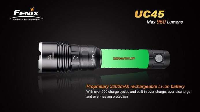Fenix UC45 - 960Lumens - USB rechargeable Site Officiel FENIX® - Votre boutique en ligne Fenix®