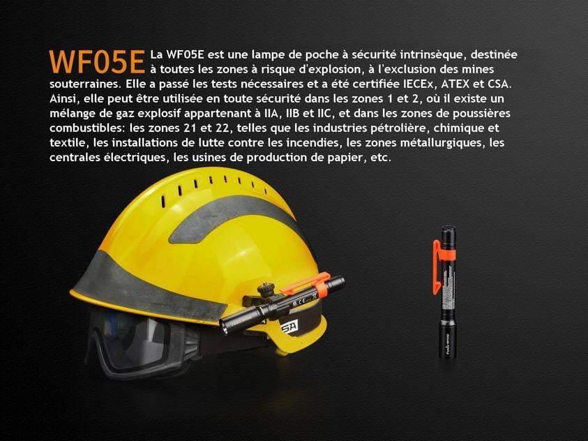 Fenix WF05E - Lampe de poche à sécurité intrinsèque Site Officiel FENIX® - Votre boutique en ligne Fenix®