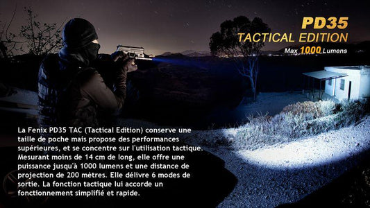 Fenix PD35TAC puissance et fonctions tactiques pour une lampe compacte. - [shop_name]