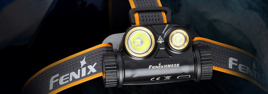 LAMPE FRONTALE FENIX HM65R, DOUBLE FAISCEAU, LÉGÈRE ET ENDURANTE