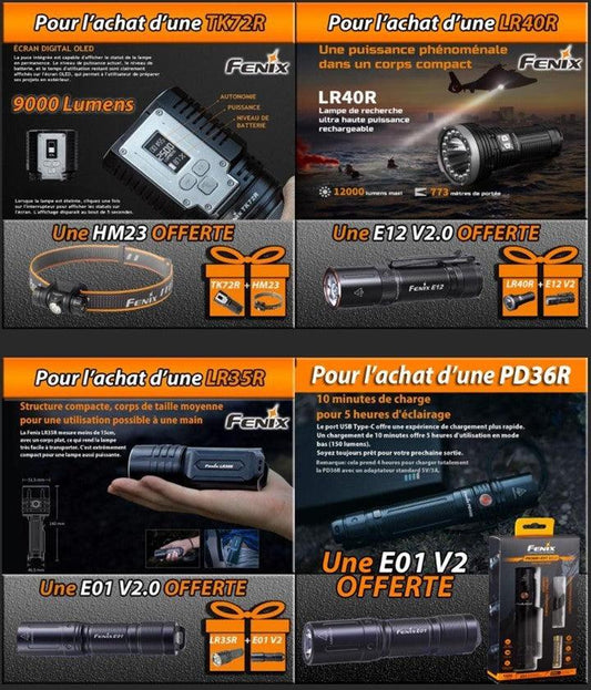 ⭐Coffrets cadeaux FENIX ! - Revendeur Officiel Lampes FENIX depuis 2008 | Votre Boutique en ligne FENIX®