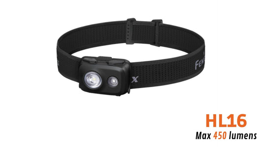 Fenix HL16 BLACK INTEGRAL - 450 lumens - Spéciale forces de l'ordre