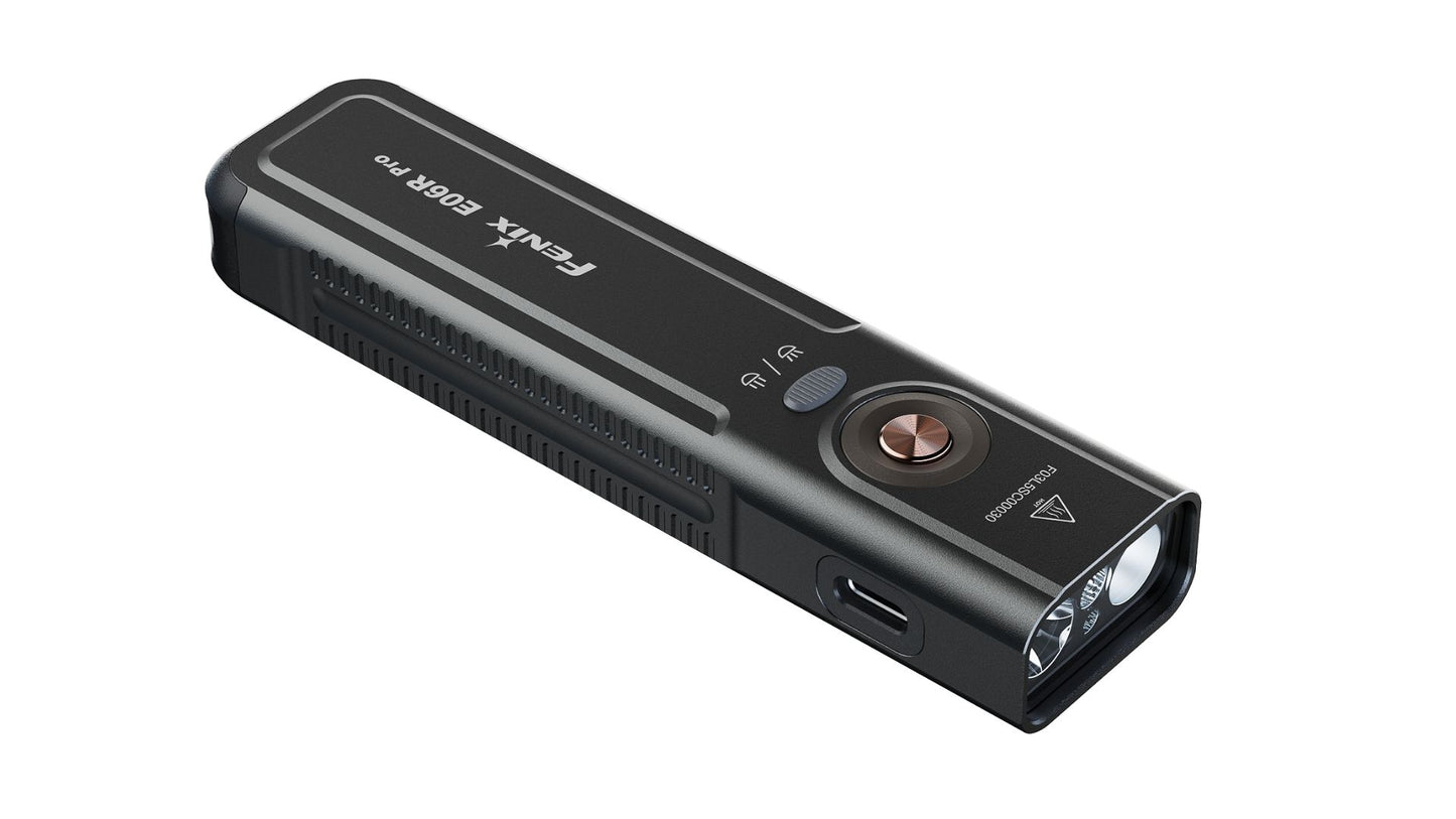 Fenix E06R Pro - Lampe torche à trois sources lumineuses et double interrupteur - 1600 lumens