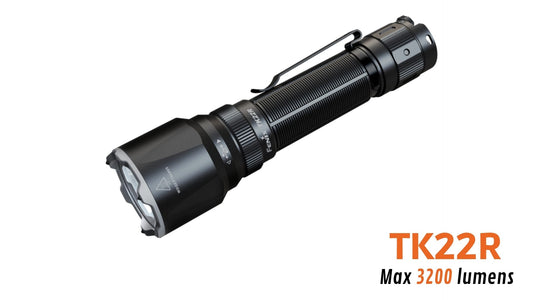Fenix TK22R - Lampe tactique 3200 lumens - Interrupteur FlexiSensa - Rechargeable