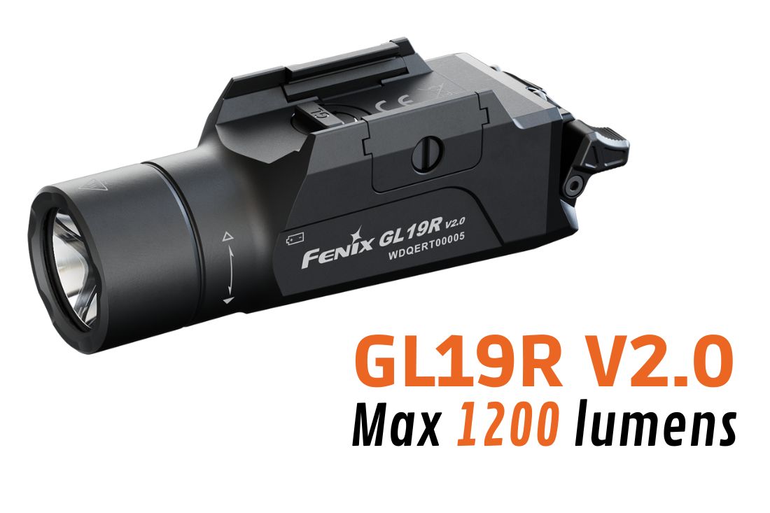 Fenix GL19R V.2 - Lampe de poche de chasse à haute intensité - 1200 lumens - Revendeur Officiel Lampes FENIX depuis 2008 | Votre Boutique en ligne FENIX®