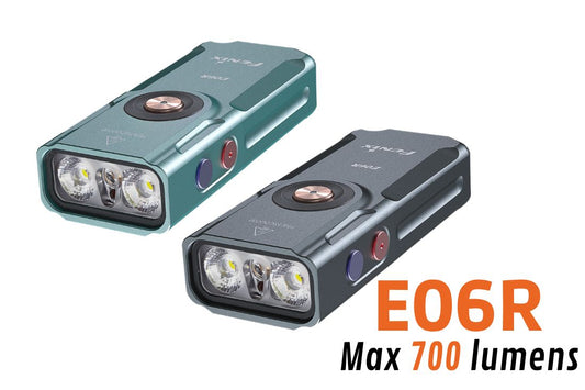 Fenix E06R - Lampe de poche porte-clés 3 en 1 - 700 lumens - Revendeur Officiel Lampes FENIX depuis 2008 | Votre Boutique en ligne FENIX®