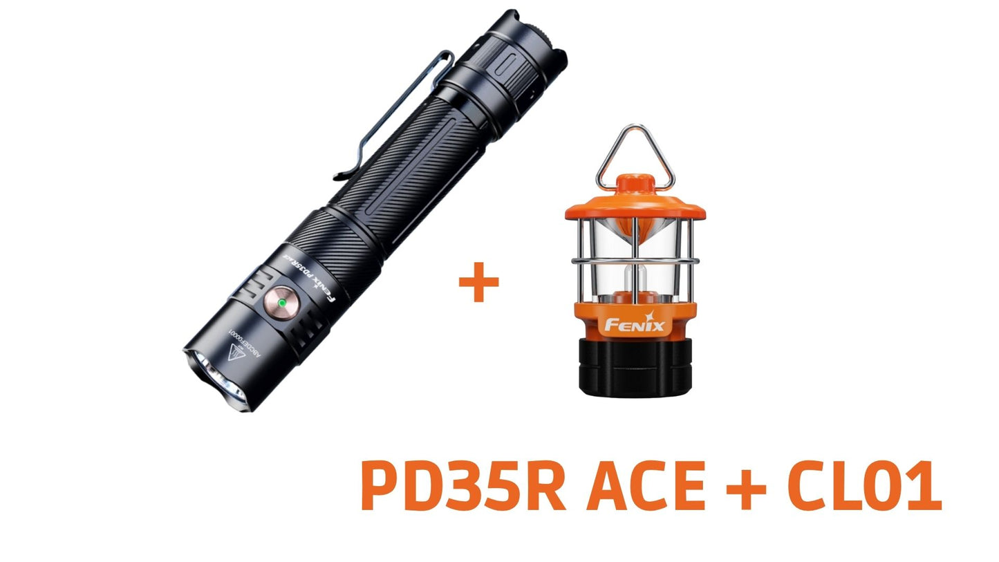 Fenix PACK - PD35R ACE 2000 lumens + CL01 ORANGE