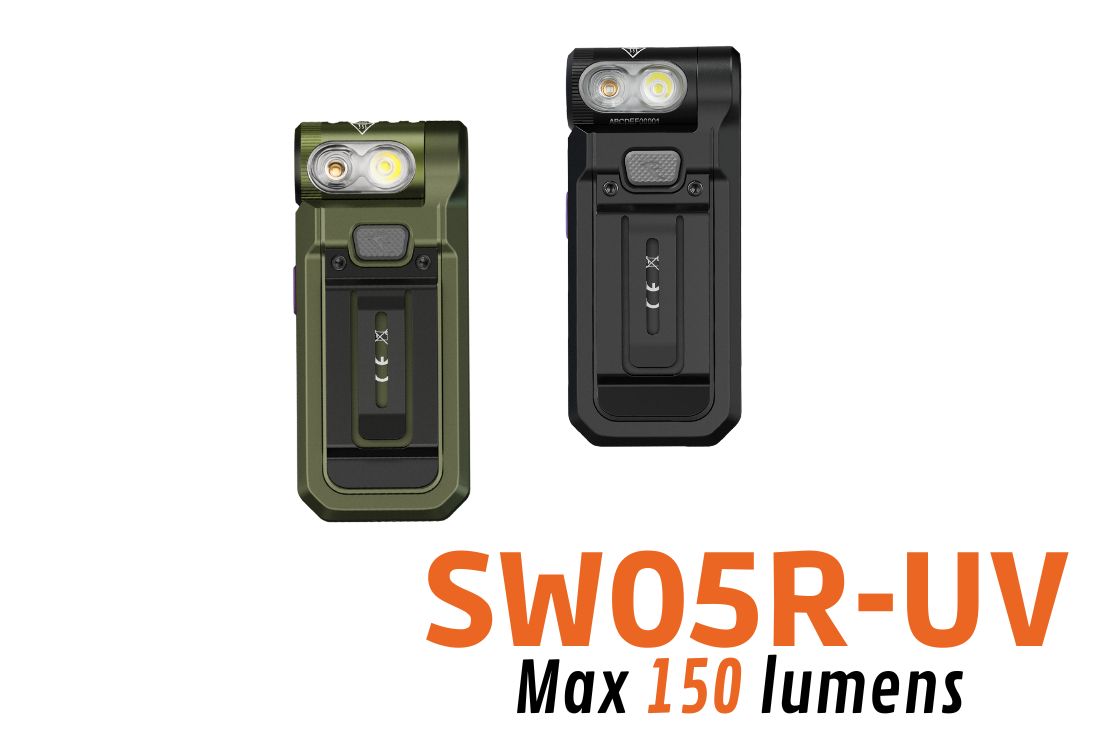 Fenix SW05R-UV - Lampe de poche rechargeable compact - 150 lumens - Revendeur Officiel Lampes FENIX depuis 2008 | Votre Boutique en ligne FENIX®