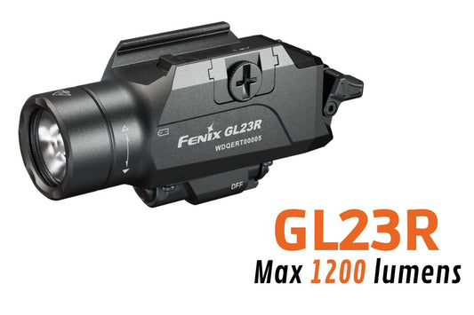 Fenix GL23R - Lampe pour arme rechargeable - Laser vert - 1200 lumens - Revendeur Officiel Lampes FENIX depuis 2008 | Votre Boutique en ligne FENIX®