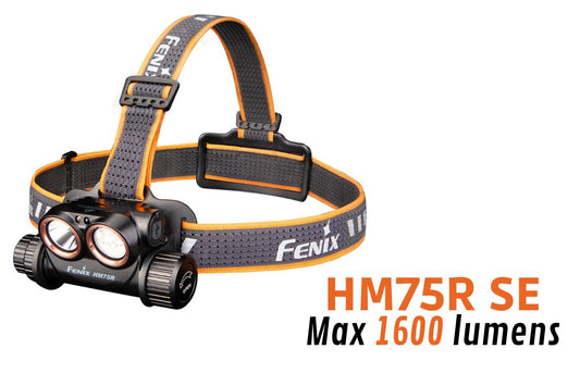 Fenix HM75R SE -  Lampe frontale sans batterie externe supplémentaire - 1600 lumens - Revendeur Officiel Lampes FENIX depuis 2008 | Votre Boutique en ligne FENIX®