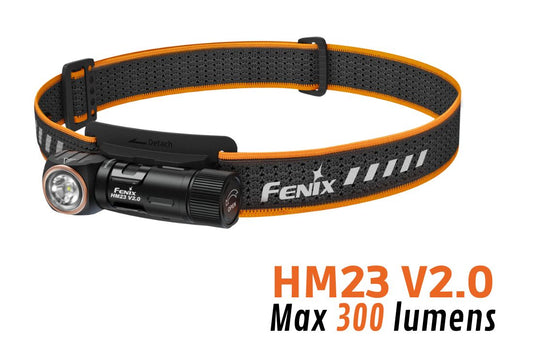 Fenix HM23 V2.0 - Lampe frontale ultralégère polyvalente - 300 lumens - Revendeur Officiel Lampes FENIX depuis 2008 | Votre Boutique en ligne FENIX®