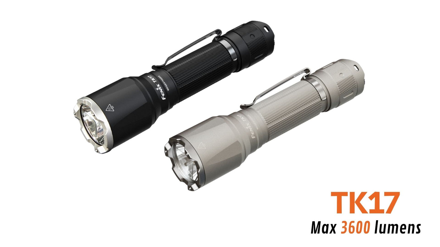 Fenix TK17 Lampe de poche tactique haute performance - 3600 lumens - Rechargeable USB-C