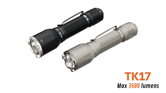 Fenix TK17 Lampe de poche tactique haute performance - 3600 lumens - Rechargeable USB-C