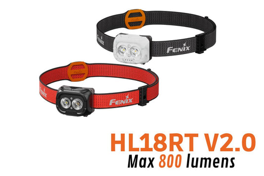 Fenix HL18RT V2.0 - Lampe frontale légère pour le trail running - 800 lumens - Revendeur Officiel Lampes FENIX depuis 2008 | Votre Boutique en ligne FENIX®
