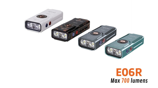 Fenix E06R - Lampe de poche porte-clés 3 en 1 - 700 lumens