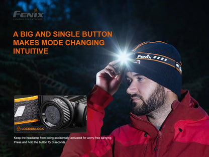Fenix HM60R Camo - Lampe frontale intelligente à détecteur de fréquence - 1300 lumens
