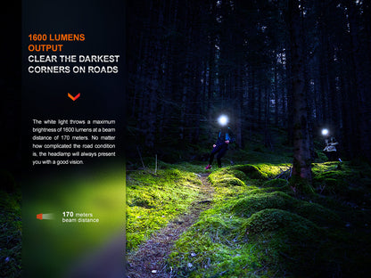 Fenix HM65R-T V2.0 - 1600 LUMENS - Rechargeable USB-C - Revendeur Officiel Lampes FENIX depuis 2008 | Votre Boutique en ligne FENIX®