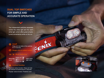 Fenix HM65R-T V2.0 - 1600 LUMENS - Rechargeable USB-C - Revendeur Officiel Lampes FENIX depuis 2008 | Votre Boutique en ligne FENIX®