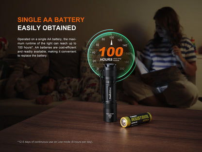 Fenix E12 V3.0 - Lampe de poche - 200 lumens - Revendeur Officiel Lampes FENIX depuis 2008 | Votre Boutique en ligne FENIX®