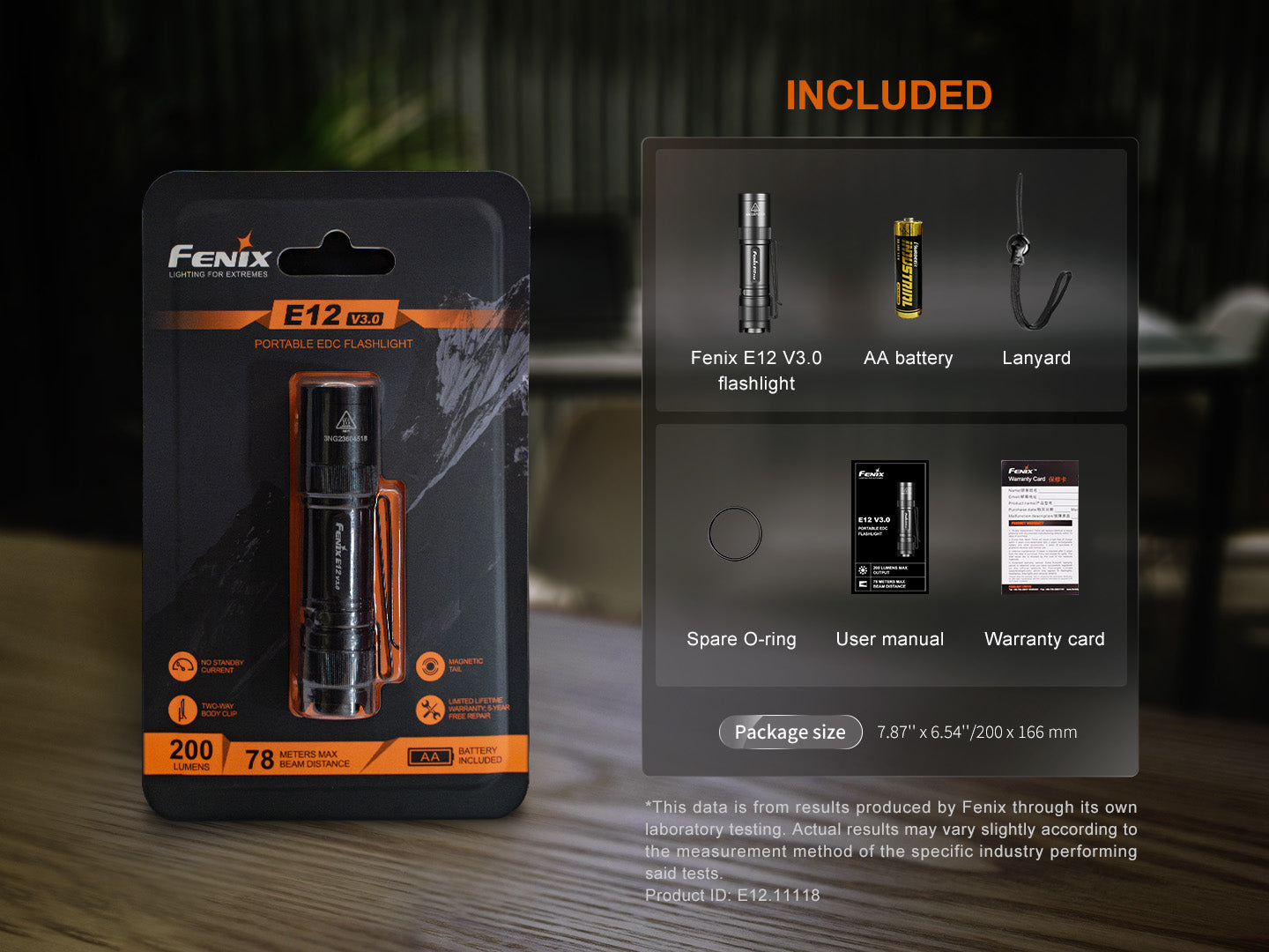 Fenix E12 V3.0 - Lampe de poche - 200 lumens - Revendeur Officiel Lampes FENIX depuis 2008 | Votre Boutique en ligne FENIX®