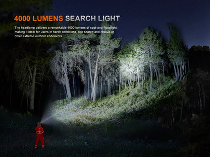 Fenix HP35R SAR - Lampe frontale rechargeable USB-C - 4000 lumens - 450 mètres de portée - Revendeur Officiel Lampes FENIX depuis 2008 | Votre Boutique en ligne FENIX®