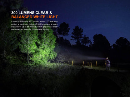Fenix HM23 V2.0 - Lampe frontale ultralégère polyvalente - 300 lumens - Revendeur Officiel Lampes FENIX depuis 2008 | Votre Boutique en ligne FENIX®