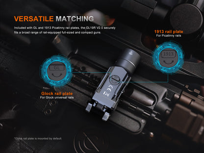 Fenix GL19R V.2 - Lampe de poche de chasse à haute intensité - 1200 lumens - Revendeur Officiel Lampes FENIX depuis 2008 | Votre Boutique en ligne FENIX®