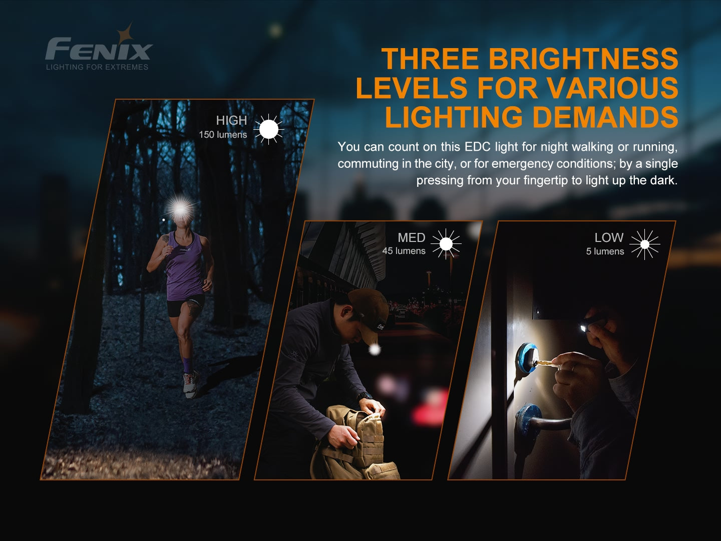 Fenix MINI LITE - Mini lampe EDC multifonctions - 150 lumens