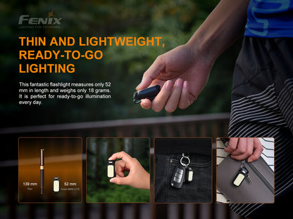 Fenix MINI LITE - Mini lampe EDC multifonctions - 150 lumens