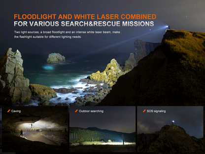 Fenix LR36R - 10000 lumens - 1260 mètres de portée - Laser blanc - Revendeur Officiel Lampes FENIX depuis 2008 | Votre Boutique en ligne FENIX®