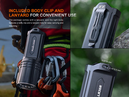 Fenix LR36R - 10000 lumens - 1260 mètres de portée - Laser blanc - Revendeur Officiel Lampes FENIX depuis 2008 | Votre Boutique en ligne FENIX®