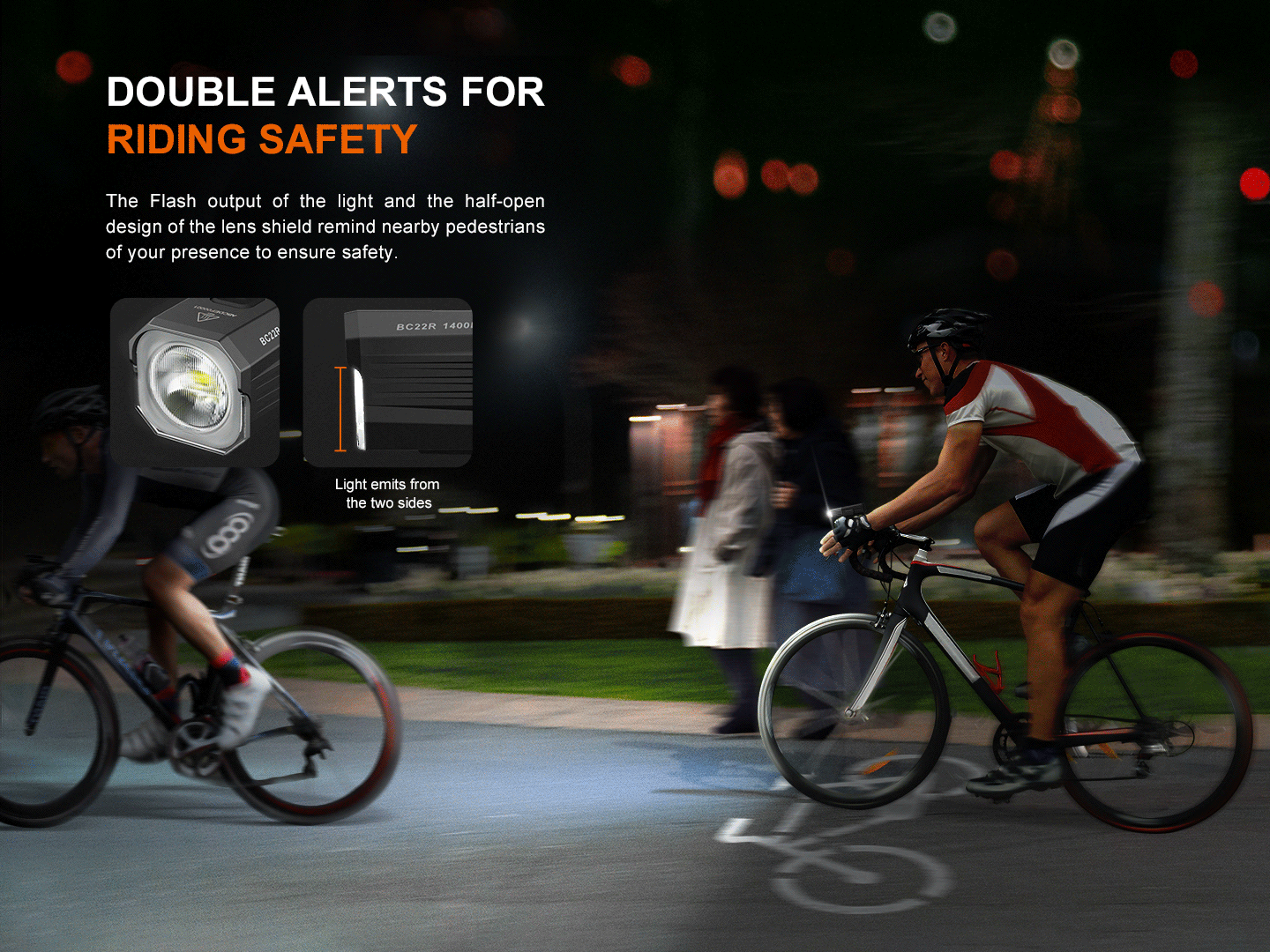 Fenix BC22R - Lampe de vélo haute performance - 1400 lumens - Revendeur Officiel Lampes FENIX depuis 2008 | Votre Boutique en ligne FENIX®