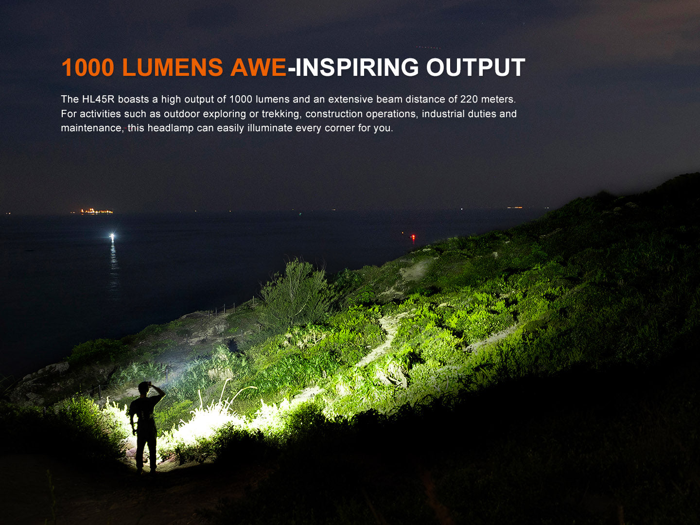 Fenix HL45R - Lampe frontale à induction polyvalente - 1000 lumens - Revendeur Officiel Lampes FENIX depuis 2008 | Votre Boutique en ligne FENIX®