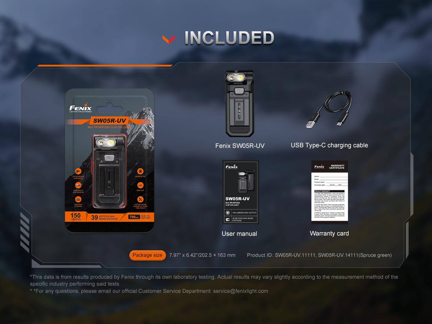 Fenix SW05R-UV - Lampe de poche rechargeable compact - 150 lumens - Revendeur Officiel Lampes FENIX depuis 2008 | Votre Boutique en ligne FENIX®