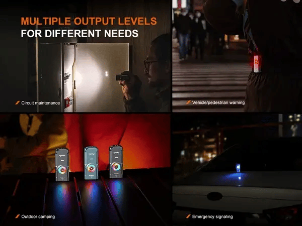 Fenix E06R Édition spéciale - Lampe de poche porte-clés 3 en 1 - 700 lumens