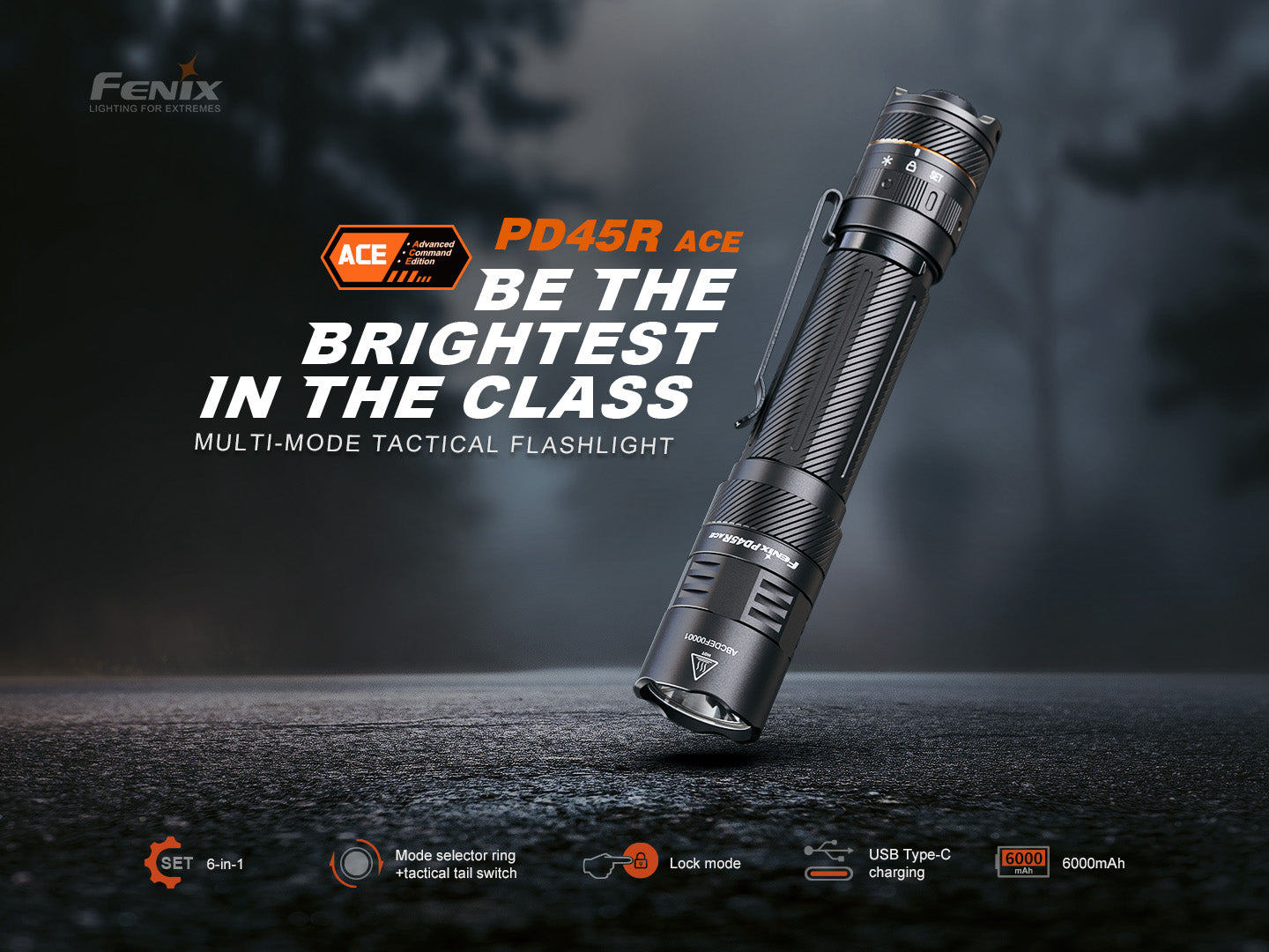 Fenix PD45R ACE - Lampe de poche tactique multi-mode - 3200 lumens - Revendeur Officiel Lampes FENIX depuis 2008 | Votre Boutique en ligne FENIX®