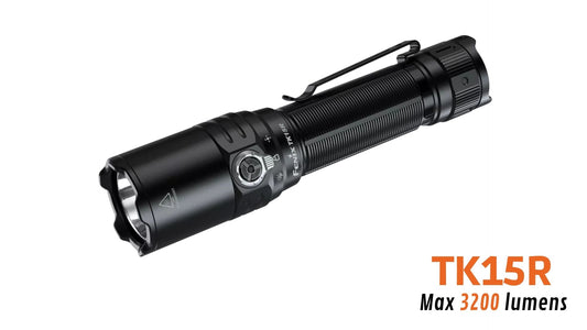Fenix TK15R - Lampe torche tactique rechargeable système IRIS X - 3200 lumens
