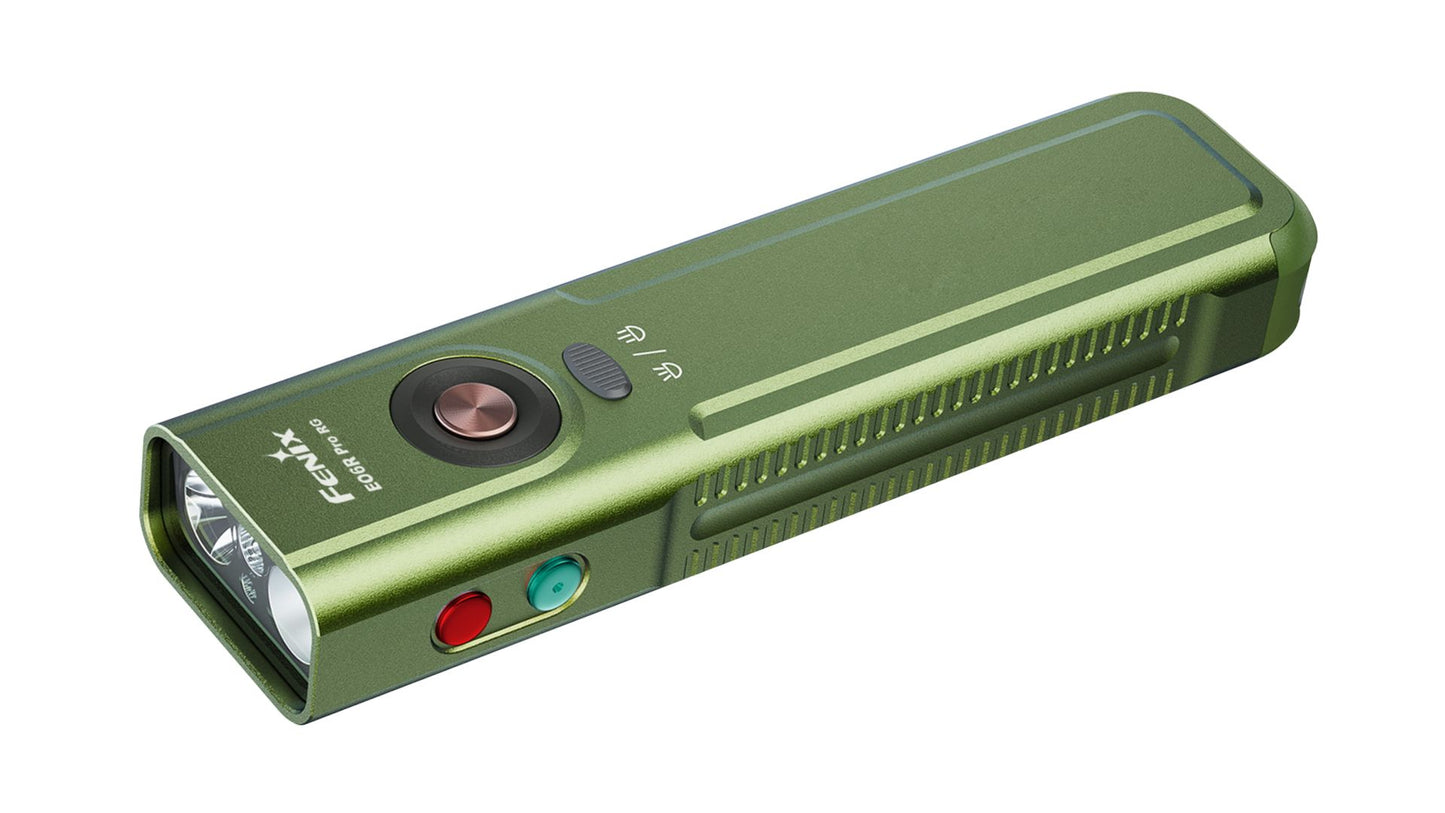 Fenix E06R Pro RG - Lampe torche à trois sources lumineuses et double interrupteur - 1600 lumens