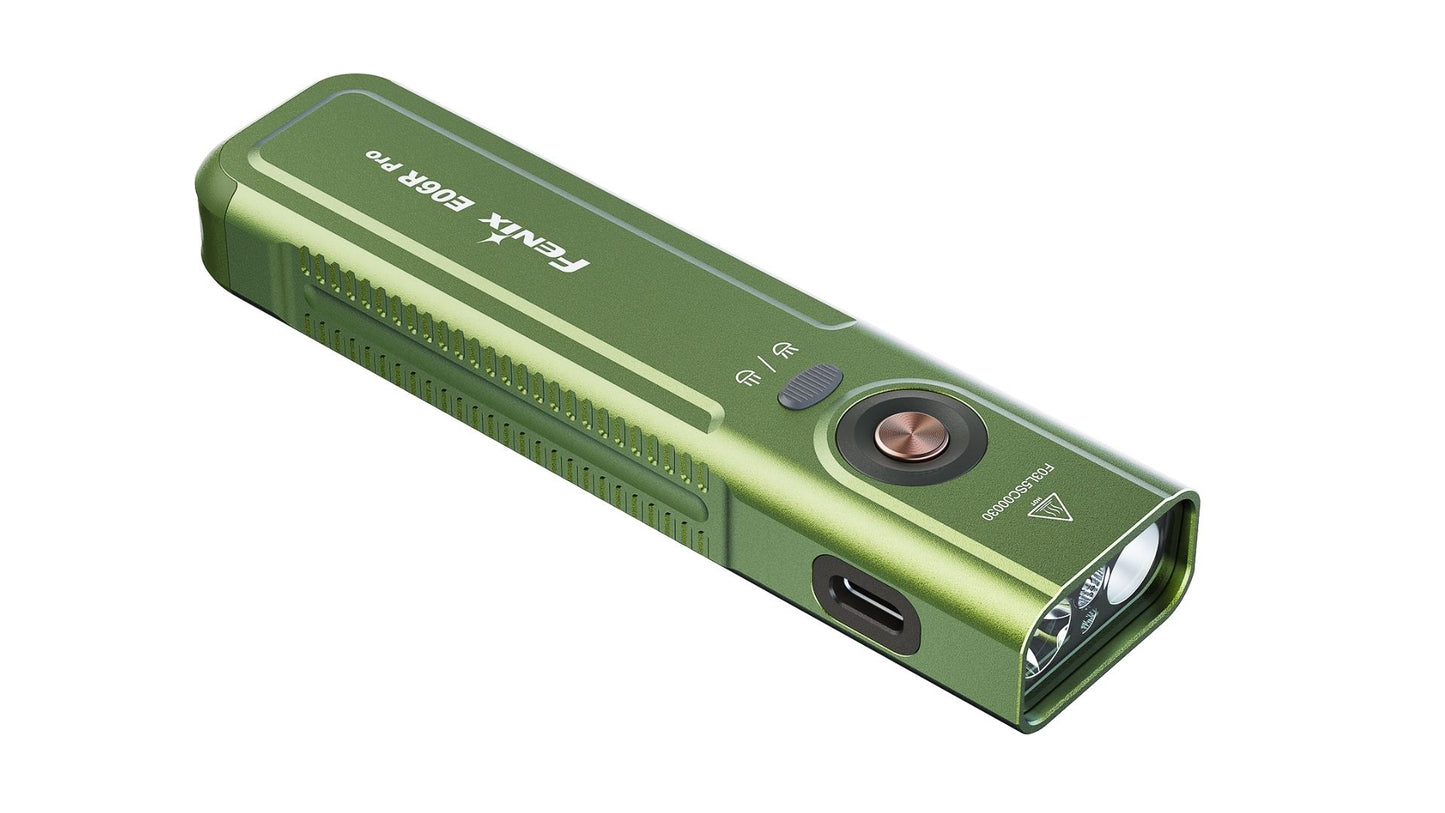 Fenix E06R Pro - Lampe torche à trois sources lumineuses et double interrupteur - 1600 lumens