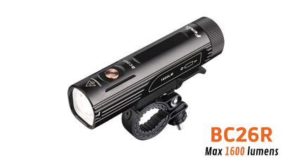 Fenix BC26R - Lampe de vélo rechargeable - 1600 lumens - Revendeur Officiel Lampes FENIX depuis 2008 | Votre Boutique en ligne FENIX®