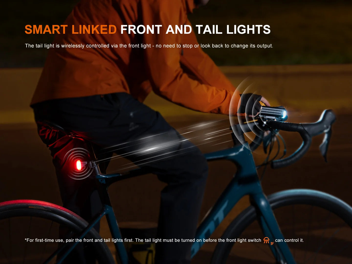 Fenix BC28R - Lampe de vélo à commande intelligente - 2500 lumens