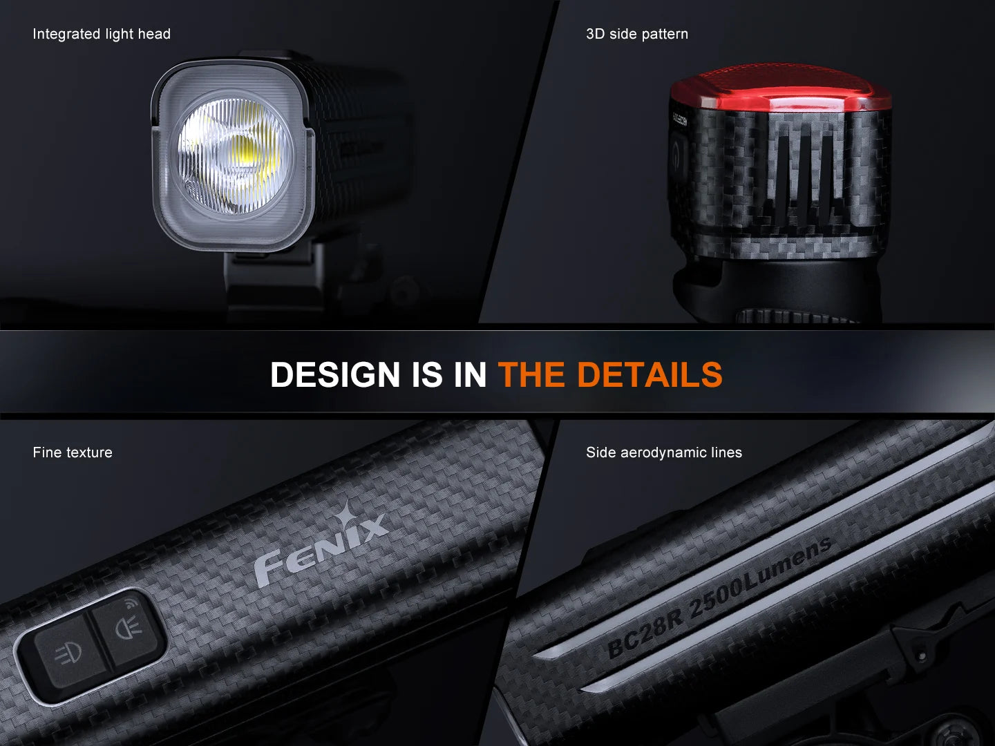 Fenix BC28R - Lampe de vélo à commande intelligente - 2500 lumens