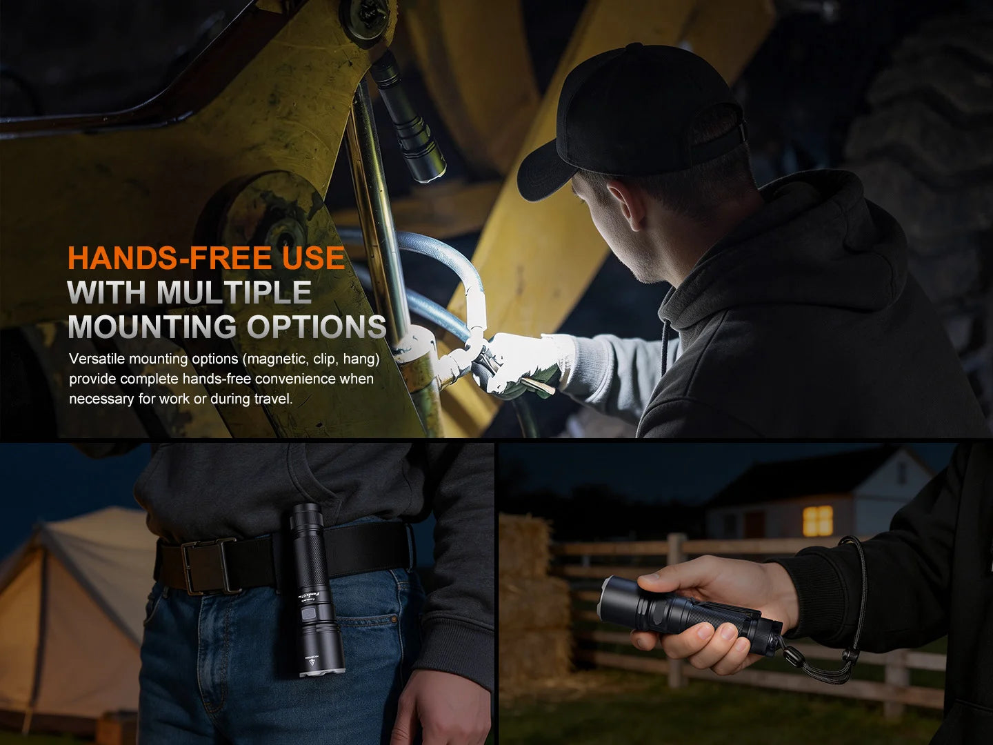 Fenix C7 PRO - Lampe de poche haute performance à charge rapide - 4600 lumens