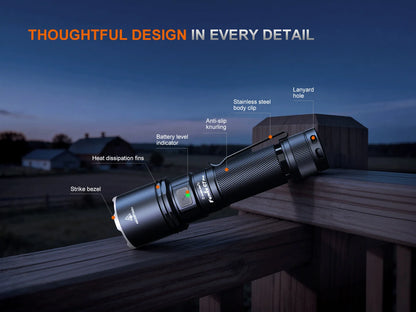 Fenix C7 PRO - Lampe de poche haute performance à charge rapide - 4600 lumens