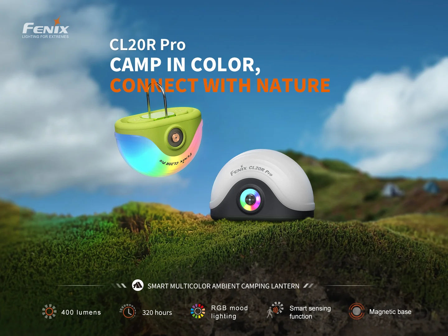 Fenix CL20R PRO - Lanterne de camping multicolor - 400 lumens